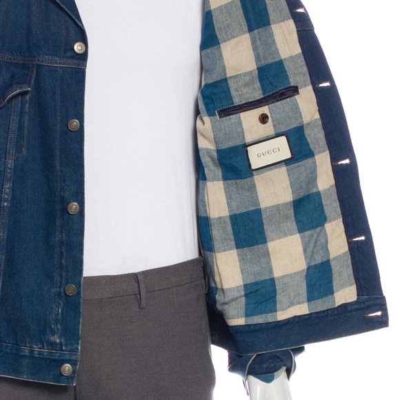 GUCCI Angry Cat Denim Jacket XXL - Picture 2 of 4